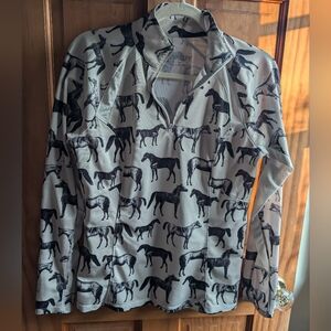 Ariat Sunstopper 2.0 1/4 Zip Baselayer - Sepia Equine